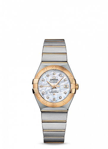 Constellation Co-Axial 27 Brushed Stainless Steel / Yellow Gold / MOP