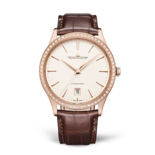 Master Ultra Thin Date Red Gold / Diamond / Eggshell / Alligator