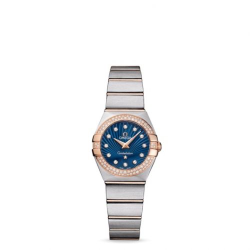 Constellation Quartz 24 Brushed Stainless Steel / Red Gold / Snow / Blue Supernova