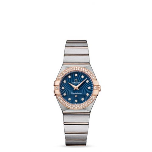 Constellation Quartz 27 Brushed Stainless Steel / Red Gold / Snow / Blue Supernova