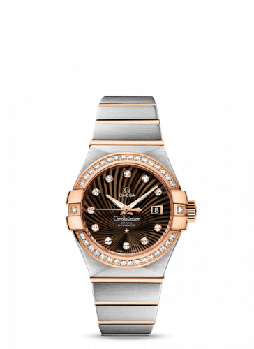 Constellation Co-Axial 31 Stainless Steel / Red Gold / Diamond / Brown Supernova