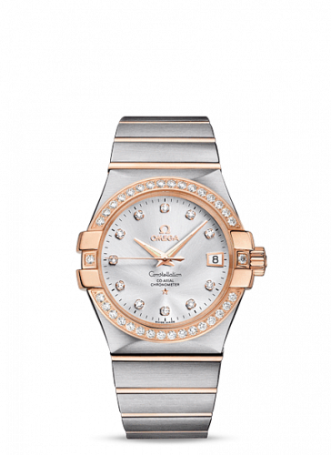 Constellation Co-Axial 35 Stainless Steel / Red Gold / Diamond / Silver