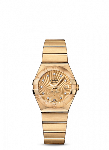 Constellation Co-Axial 27 Brushed Yellow Gold / Champagne Supernova