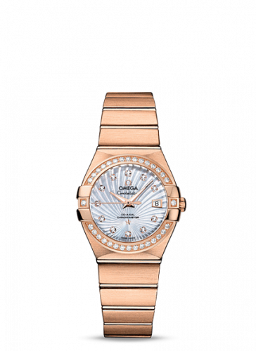 Constellation Co-Axial 27 Brushed Red Gold / Diamond / MOP Supernova