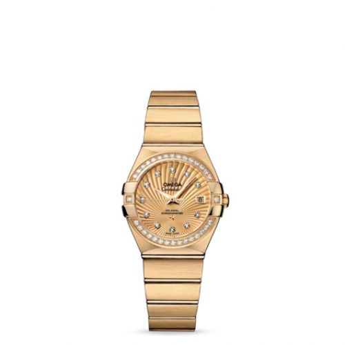 Constellation Co-Axial 27 Brushed Yellow Gold / Diamond / Champagne Supernova