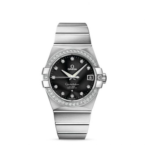 Constellation Co-Axial 38 White Gold / Diamond / Black