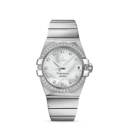 Constellation Co-Axial 38 White Gold / Diamond / Silver