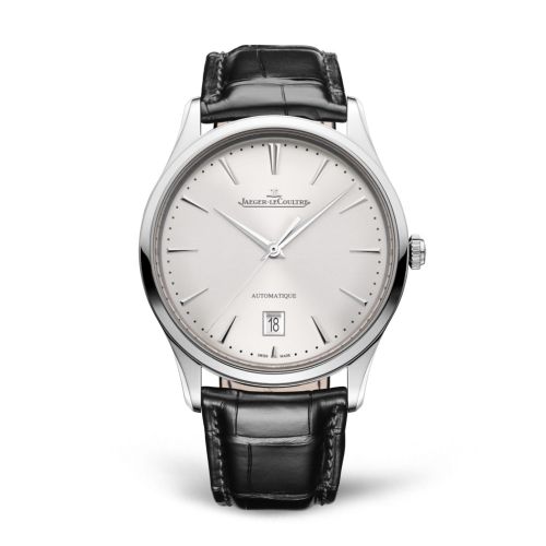 Master Ultra Thin Date Stainless Steel / Silver / Alligator