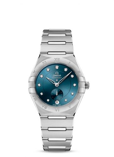 Constellation Master Chronometer Small Seconds 34 Stainless Steel / Blue - Diamond / Bracelet