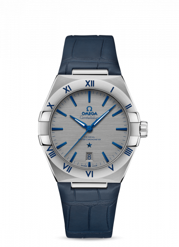 Constellation Master Chronometer 39 Stainless Steel / Grey / Alligator