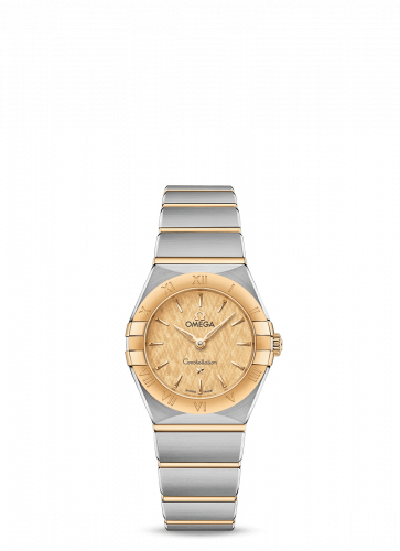 Constellation Manhattan 25 Quartz Stainless Steel / Yellow Gold / Champagne Silk