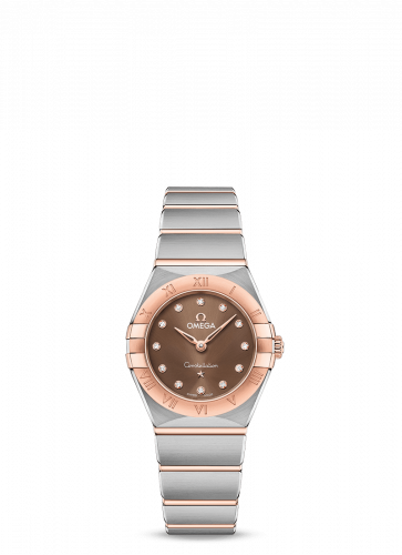 Constellation Manhattan 25 Quartz Stainless Steel / Sedna Gold / Brown - Diamond
