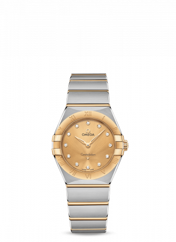 Constellation Manhattan 28 Quartz Stainless Steel / Yellow Gold / Champagne Diamond