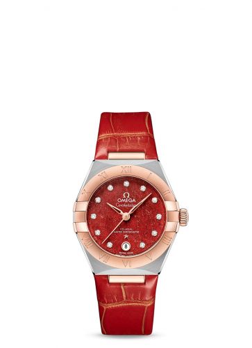 Constellation Manhattan 29 Co-Axial Master Chronometer Stainless Steel / Sedna Gold / Red Aventurine