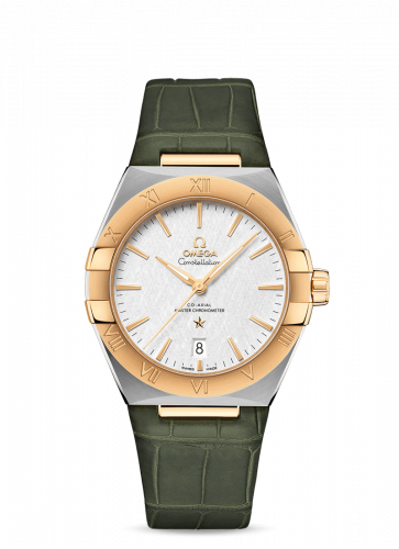 Constellation Master Chronometer 39 Stainless Steel / Yellow Gold / Silver / Alligator