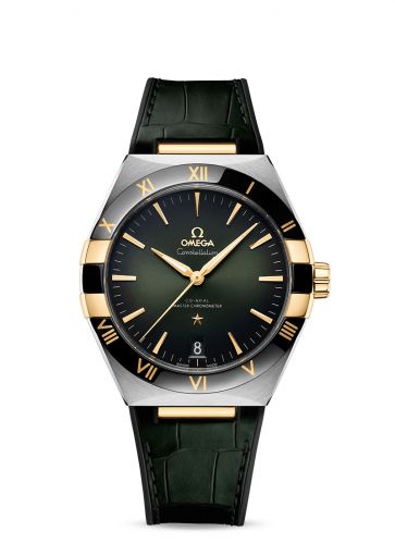 Constellation Master Chronometer 41 Stainless Steel / Yellow Gold / Ceramic / Green