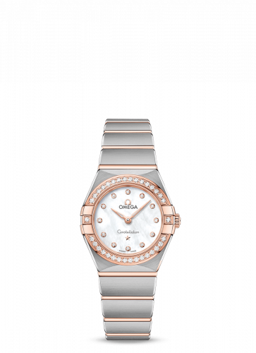 Constellation Manhattan 25 Quartz Stainless Steel / Sedna Gold / MOP / Diamond