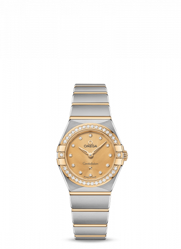 Constellation Manhattan 25 Quartz Stainless Steel / Yellow Gold / Champagne - Diamond / Diamond