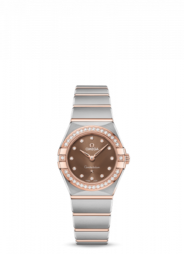 Constellation Manhattan 25 Quartz Stainless Steel / Sedna Gold / Brown - Diamond / Diamond