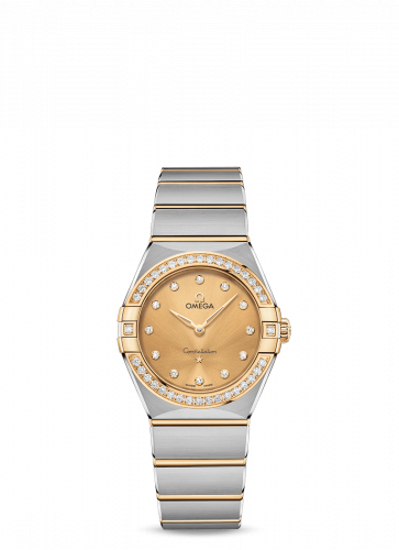 Constellation Manhattan 28 Quartz Stainless Steel / Yellow Gold / Champagne-Diamond / Diamond