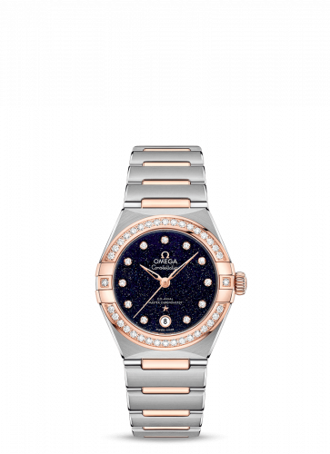 Constellation Manhattan 29 Co-Axial Master Chronometer Stainless Steel / Sedna Gold / Aventurine / Diamond