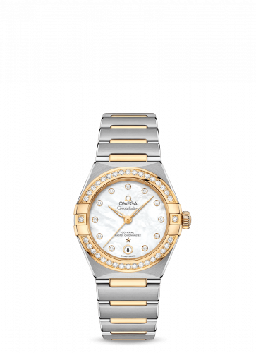 Constellation Manhattan 29 Co-Axial Master Chronometer Stainless Steel / Yellow Gold / MOP / Diamond