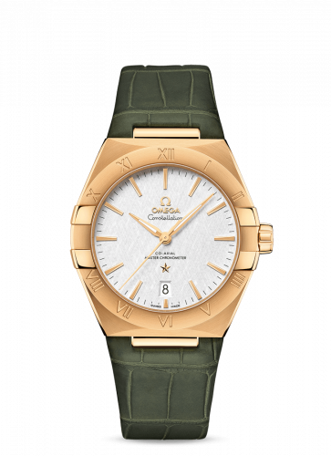 Constellation Master Chronometer 39 Yellow Gold / Silver / Alligator