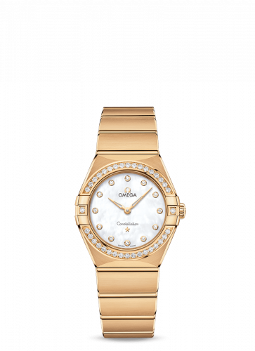 Constellation Manhattan 28 Quartz Yellow Gold / MOP / Diamond