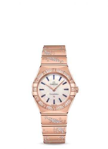 Constellation Manhattan 28 Quartz Sedna Gold / MOP - Sapphire / Diamond