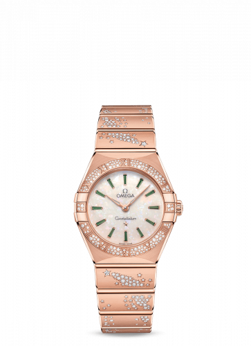 Constellation Manhattan 28 Quartz Sedna Gold / MOP - Emerald / Diamond