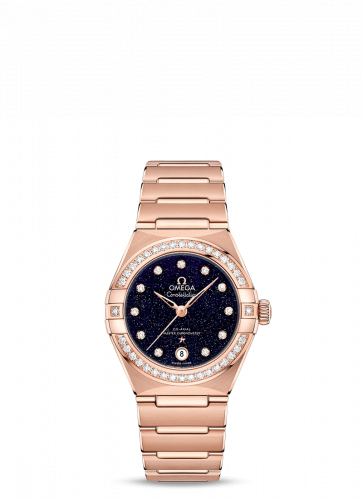Constellation Manhattan 29 Co-Axial Master Chronometer Sedna Gold / Aventurine / Diamond