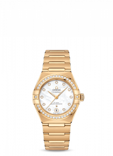 Constellation Manhattan 29 Co-Axial Master Chronometer Yellow Gold / MOP / Diamond