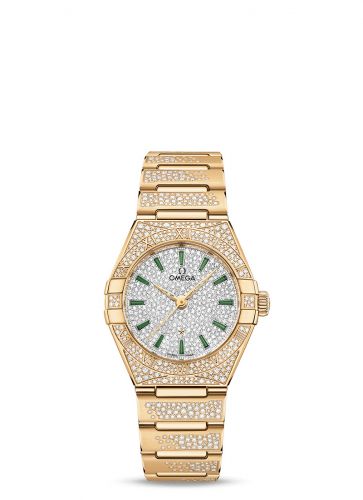 Constellation Manhattan 29 Co-Axial Master Chronometer Yellow Gold / Snow / Bracelet