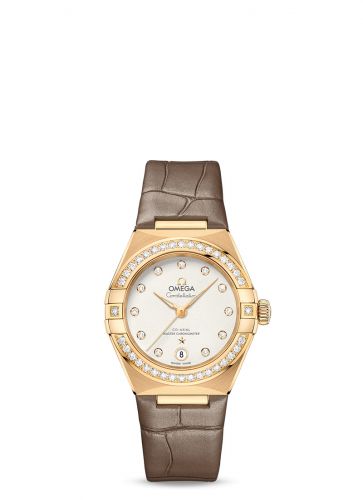 Constellation Manhattan 29 Co-Axial Master Chronometer Yellow Gold / Diamond / Silver - Diamond