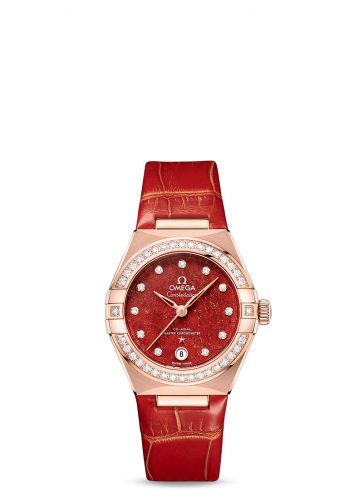 Constellation Manhattan 29 Co-Axial Master Chronometer Sedna Gold / Diamond / Red Aventurine