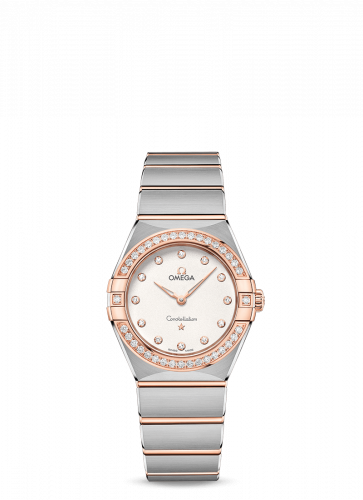 Constellation Manhattan 28 Quartz Stainless Steel / Sedna Gold / Silver-Diamond / Diamond