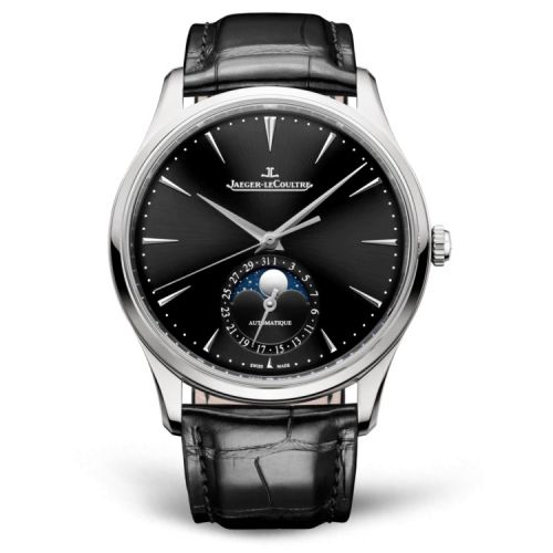Master Ultra Thin Moon Stainless Steel / Black / Alligator