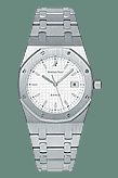 Royal Oak 15000 Date Stainless Steel / White