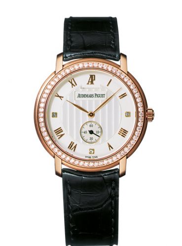 Jules Audemars Small Seconds Pink Gold / Diamond / Silver d'Occasion