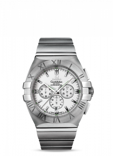 Constellation Co-Axial 41 Chronograph Double Eagle Stainless Steel / White / Bracelet