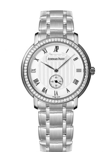 Jules Audemars Small Seconds White Gold / Diamond / Silver / Bracelet d'Occasion