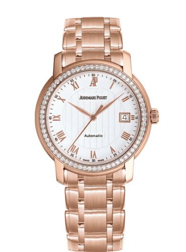 Jules Audemars Self-Winding Pink Gold / Diamond / Silver / Bracelet d'Occasion
