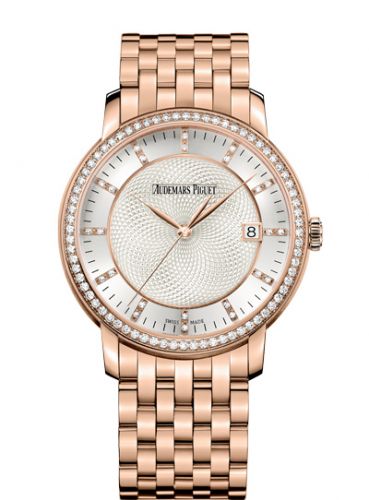 Jules Audemars Selfwinding Pink Gold / Diamond / Silver / Bracelet d'Occasion