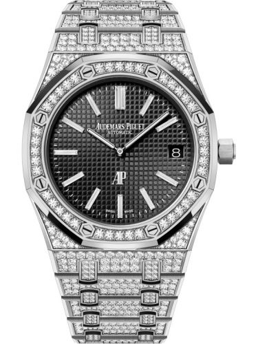 Royal Oak Extra-Thin White Gold / Diamond / Black