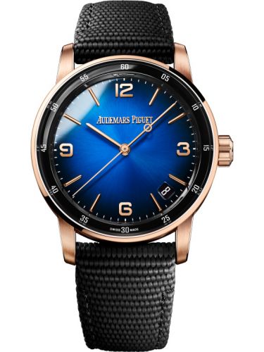 CODE 11.59 Automatic Pink Gold / Blue / Fabric d'Occasion