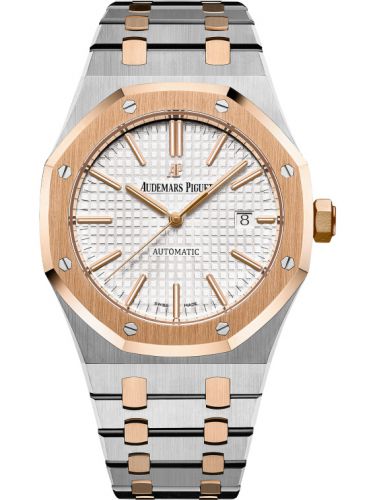 Royal Oak 15400 Stainless Steel / Pink Gold / Silver