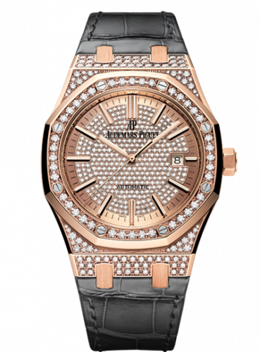 Royal Oak 15402 Pink Gold / Diamond