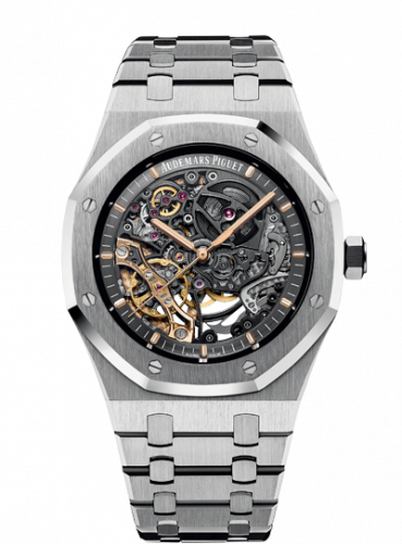 Royal Oak 41 Double Balance Wheel Openworked Stainless Steel