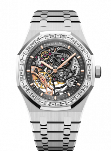 Royal Oak 41 Double Balance Wheel Openworked White Gold / Diamond