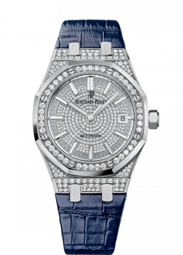 Royal Oak Selfwinding 37 White Gold / Diamond / Diamond / Strap